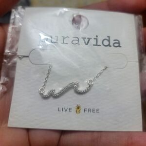 Pura Vida Pure Wave rhinestone necklace